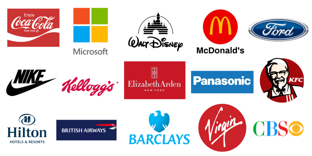 empresa mundiales que utilizan Feng Shui coca cola microsoft walt disney mc donald ford nike kelloggs elizabeth arden panasonic kfc hilton british airways barclays virgin cbs